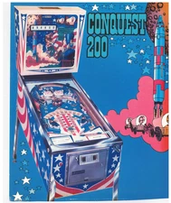 Conquest 200 Playmatic Pinball Bally Flyer / Brochure / Ad - Hard to Find /