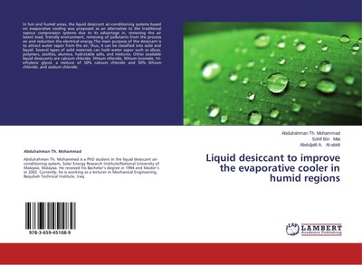 Liquid desiccant to improve the evaporative cooler in humid regions Abdulrahman 