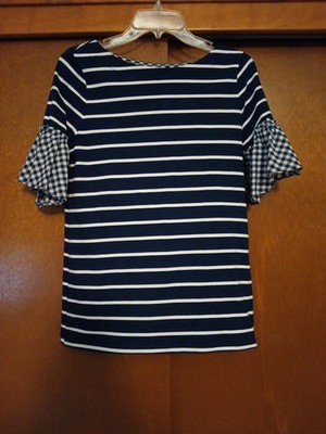 2 Pack Women's Blouse St. John's Bay/ Alyx Size M With Flowing Sleeves
