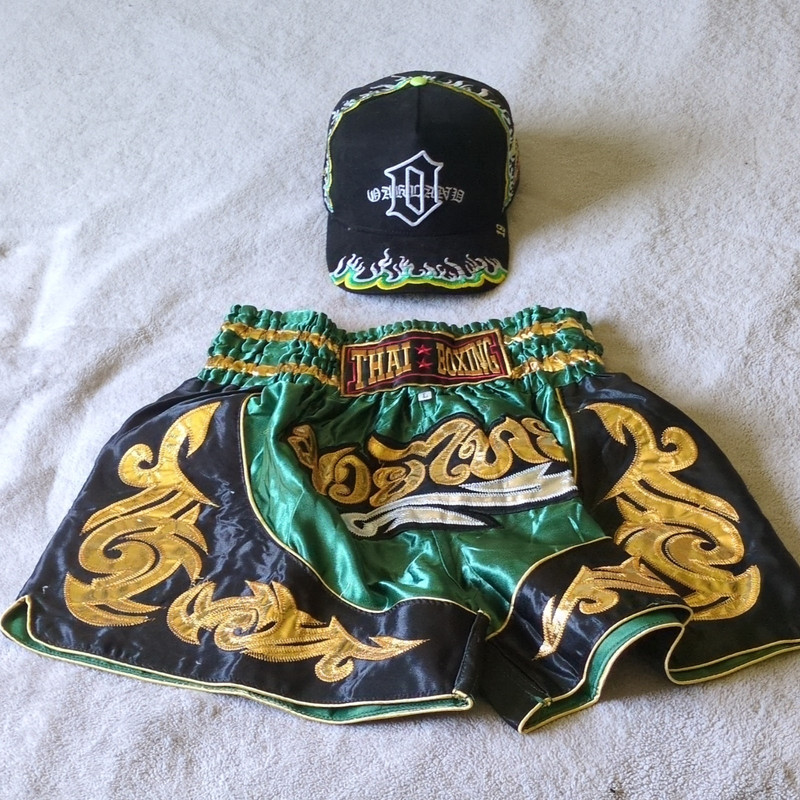 Onitown Thai Boxing Shorts Muay Thai + Dvniel Luu OG "Homegrown In The Bay" Hat
