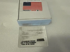 RARE SR-71 Blackbird Crash Site Titanium Skin Fragment in acrylic frame