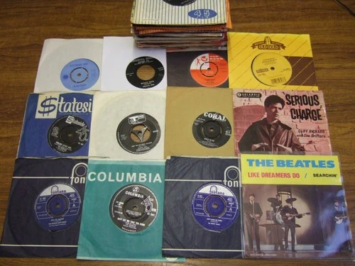 JOB LOT OF 50 x 7"  50/60s QUALITY SINGLES - PRETTY THINGS / BEATLES / ANIMALS