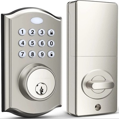 Keyless Entry Türschloss Elektronisches Smart Lock mit Tastatur, Automatikriegel, Wate