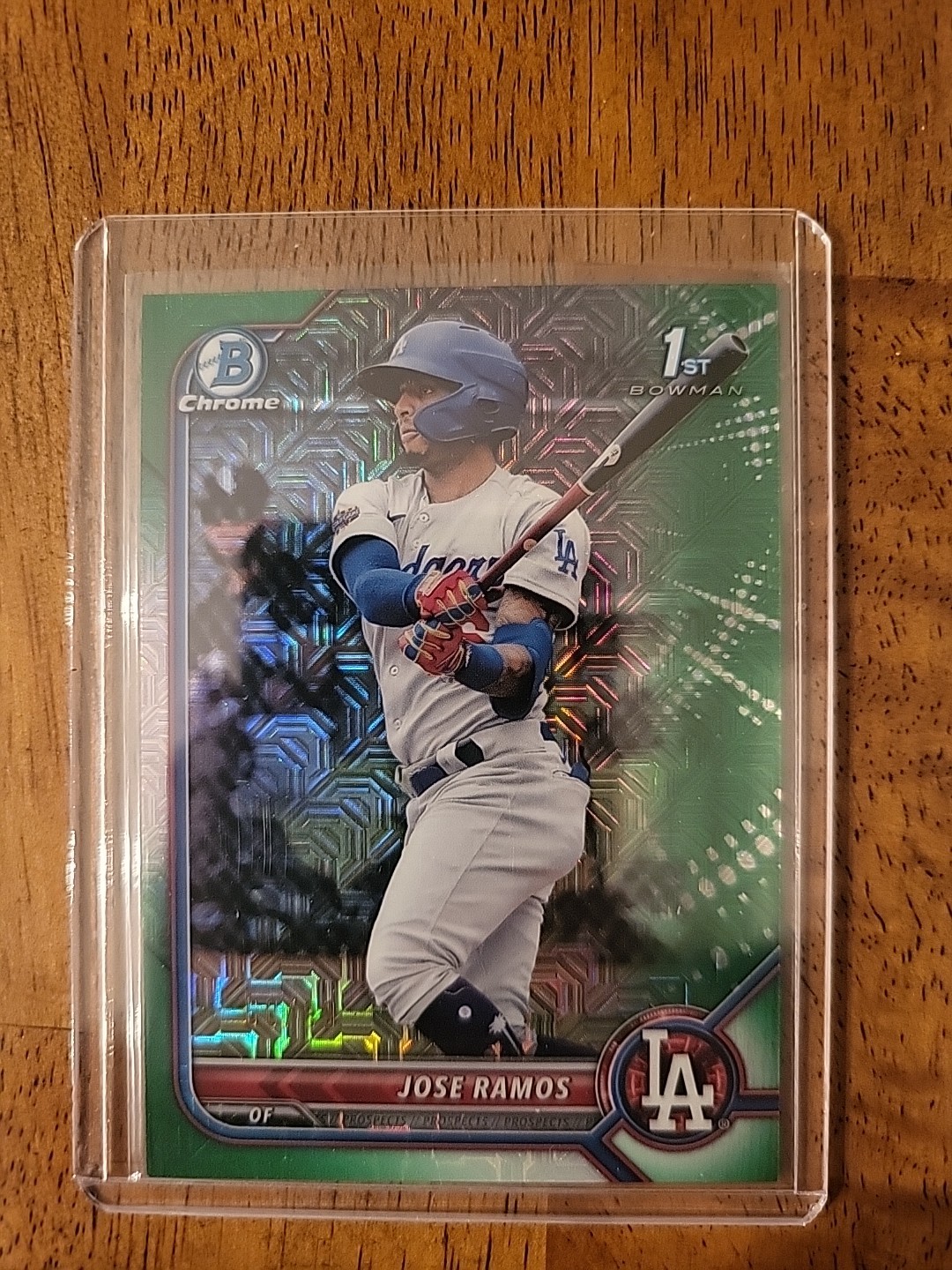 2022 Bowman Chrome Prospects Jose Ramos #BCP-129 Green Refractor /99 (RC)