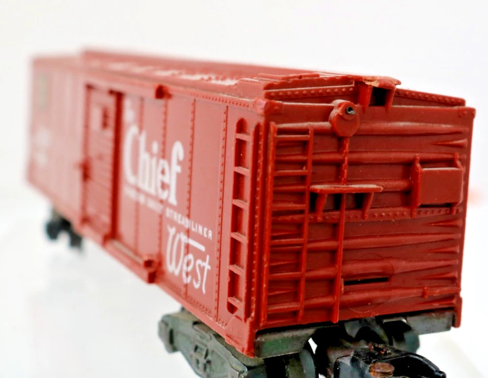 American Flyer 1958 Car 24003 Tuscan Painted The Chief White Letters Paper Logo - Image 4 of 4