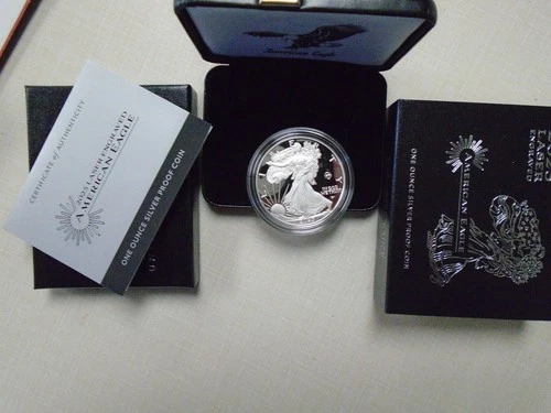 SILVER EAGLE 2025 LASER ENGRAVED 1 0Z. DOLLAR PROOF