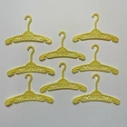 Vintage Barbie Lot of 8 Yellow Mod Filigree Doll Clothes Hangers 60s 70s 80s