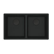 FRANKE 114.0661.682 LAVELLO 2 VASCHE 76x44 IN FRAGRANITE NERO MATT