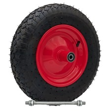 RUOTA PER CARRIOLA 4PR PNEUMATICA 3.50-8 MODELLO VESPA 4 TELE RINFOR. ASSE LUNGO