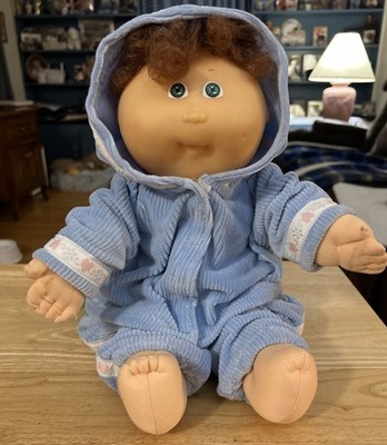 1989 Vintage Xavier Roberts Signed Cabbage Patch Kids Doll, 13 inch preemie 