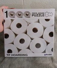 Funwares Toilet Paper Hoarding 1000 Pc Puzzle [New and Sealed] 27" × 19"