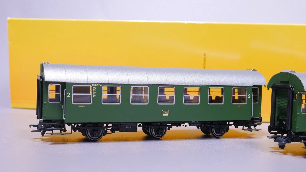 H0 DC Brawa 46304 Umbauwagen-Paar AB3yg/B3yg DB OVP #ST_477