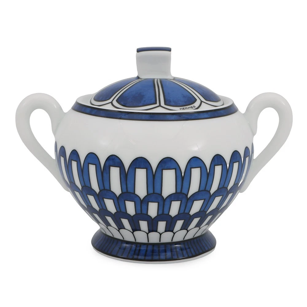 Hermes — HERMES Sugar pot Porcelain White/Blue