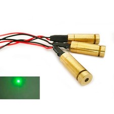 3pcs 532nm 50mW Green Dot Laser Module Dia 12mm Brass DIY Locater Positioning