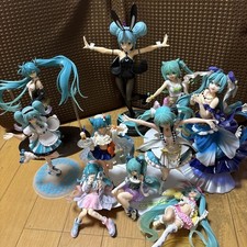 Hatsune Miku VOCALOID Figure Set of 10 with Minor Wear and Tear