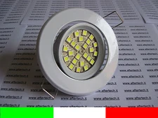 LED RECESSED SPOTLIGHT 120° GU10 COLD WHITE 3w 220v WHITE SUPPORT