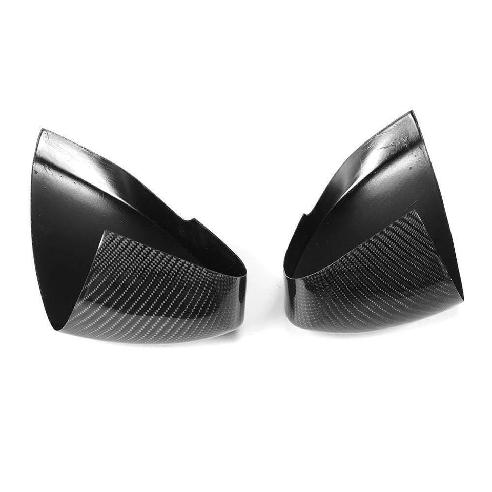 Tapas de cubierta de espejo retrovisor lateral de fibra de carbono para Jaguar F-Type 2 puertas 2013-21 adicionales Foto 4 de 4