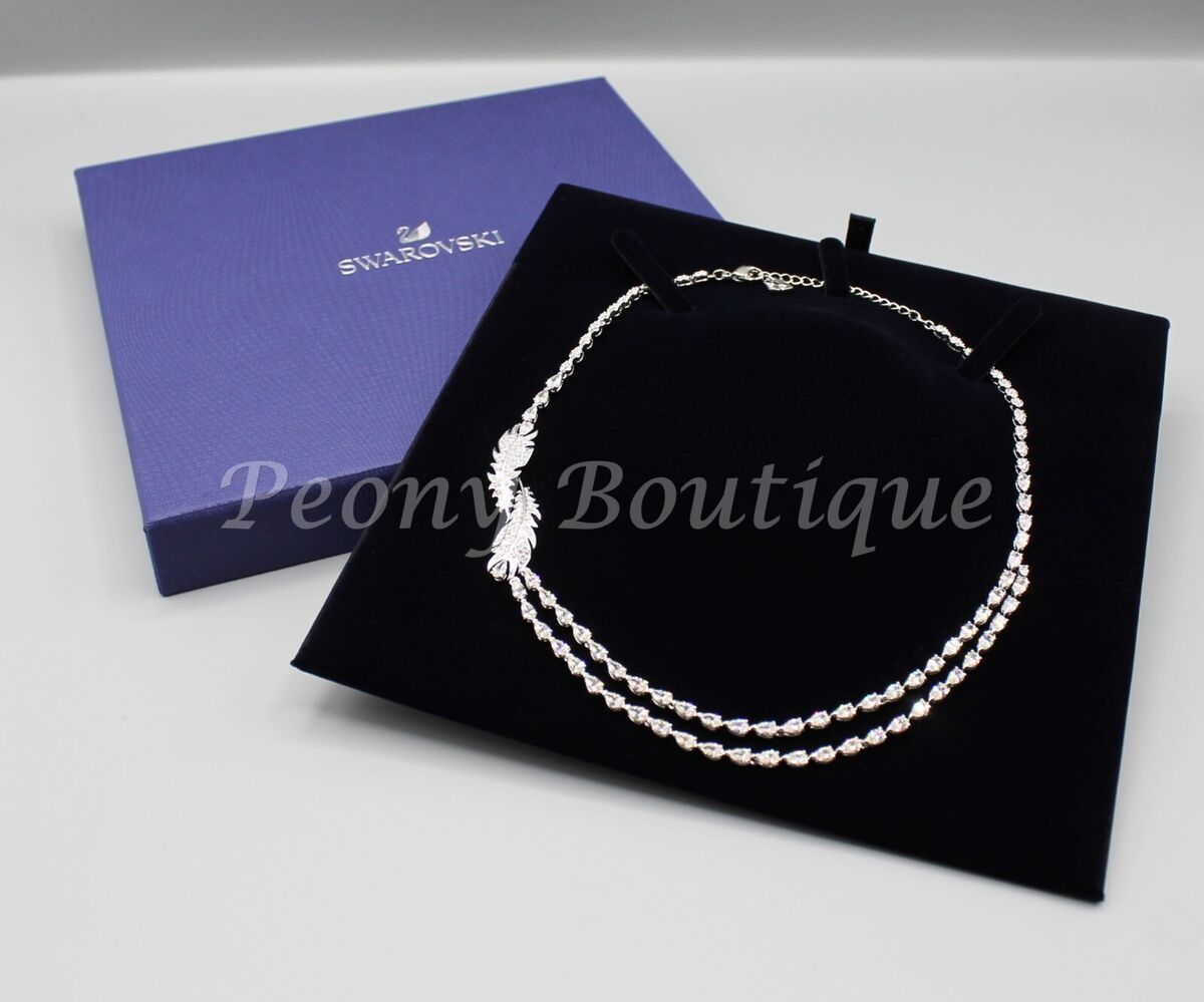 Swarovski 5493404 Nice feather crystal necklace jewelry Swarovski 5493404 Nice feather crystal necklace jewelry