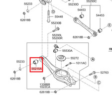 NIRO DE BUSH-RR SUSPENSION ARM 2016-2022 WAGON 1.6L PETROL -GENUINE NEW KIA