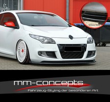 CUP Spoilerlippe SCHWARZ für Renault Megane 3 III GT + Line Frontspoiler Schwert