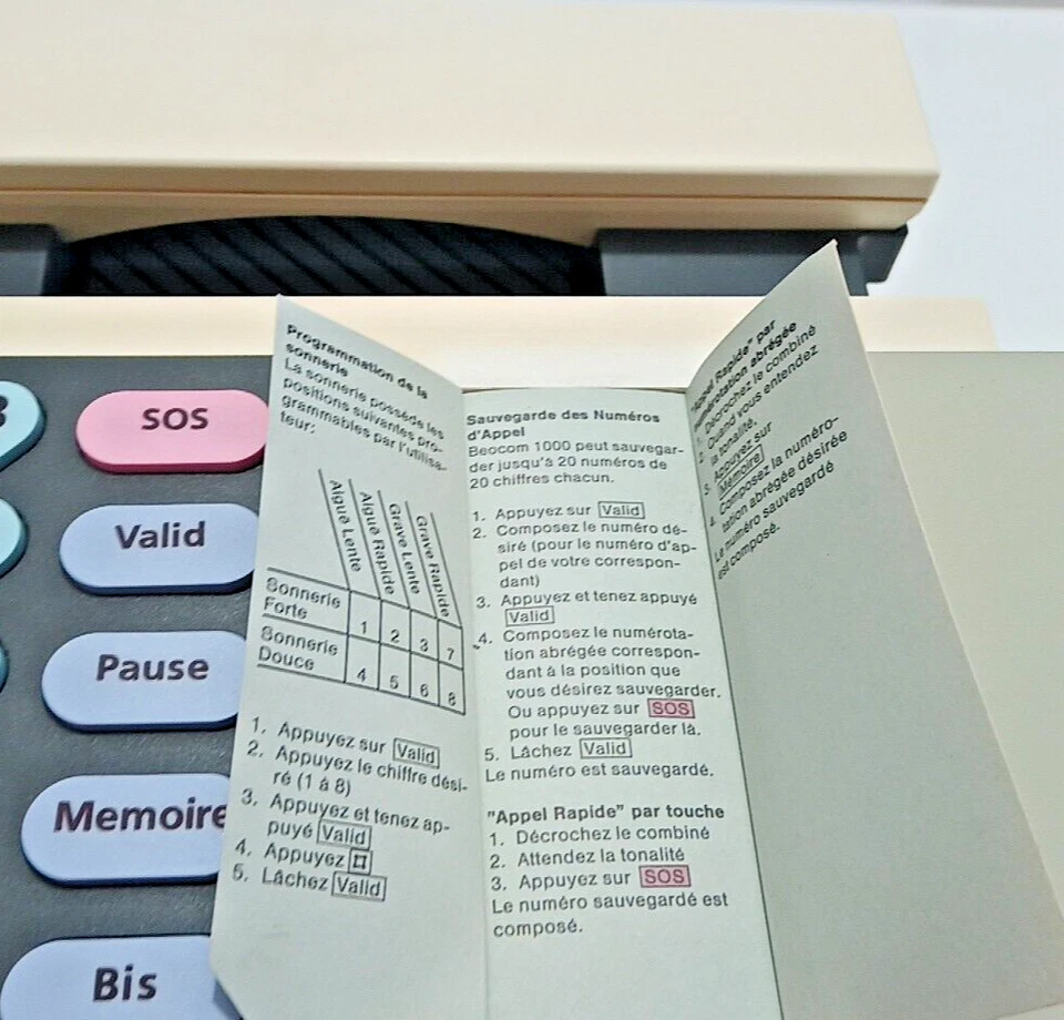 Téléphone Danois Bang & Olufsen Beocom 1000 Blanc 1991 Collector Vintage Rare - Bild 4 von 4