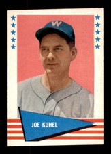 1961 Fleer Baseball Greats (F418-3) #119 Joe Kuhel Diamond Cut - Crease Free