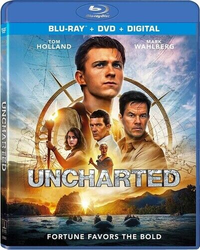 Uncharted (Blu-ray/DVD, 2022) 2 Disc Set W/Slipcover - 第 1/1 張圖片