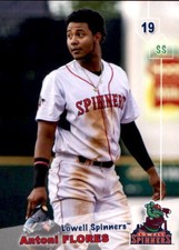 2019 Lowell Spinners Grandstand #16 Antoni Flores Valencia Venezuela VZ Card