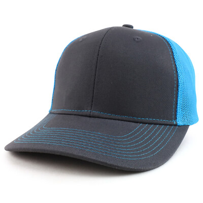 Neon Color Two Tone Mesh Back Trucker Baseball Cap - FREE SHIPPING
