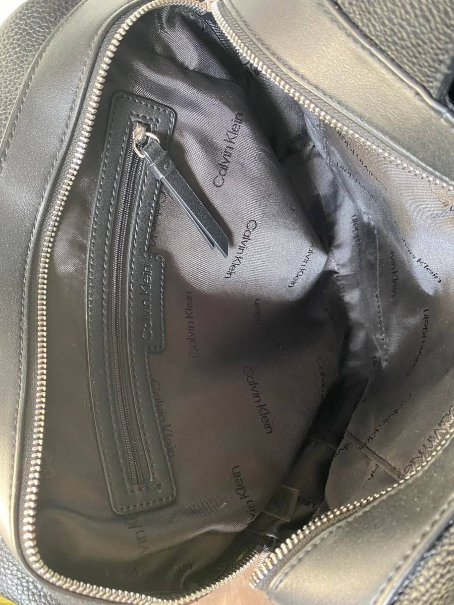 NWOT Calvin Klein Millie Black Backpack Purse with Black and  display picture 1