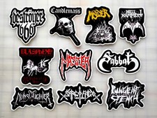Death Metal Sticker Lot 10 Pack SET 4 black extreme punk grindcore crust cvlt