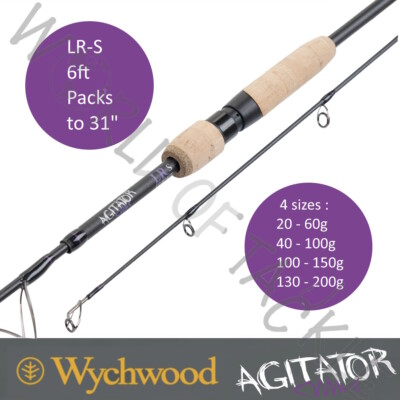 Wychwood Agitator 6ft Fishing Spinning Baitcasting Travel Lure Rod LR-S  Compact UK