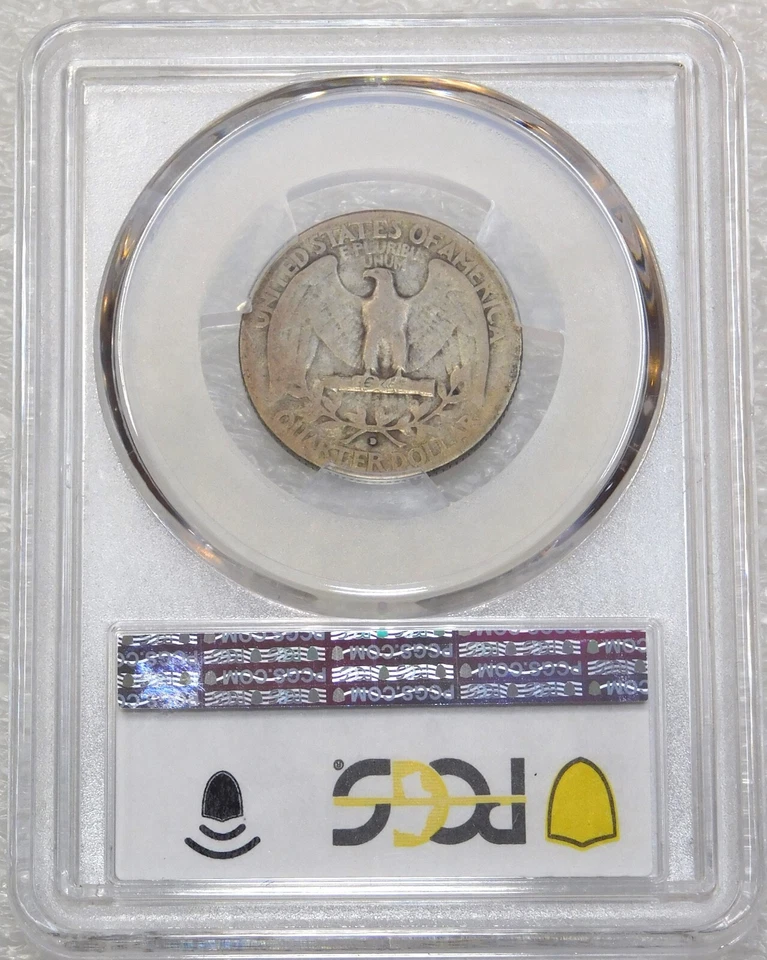 1932 D Washington Quarter PCGS VG10 Nice Original luster PQ New Holder #U39 - Image 3 of 4