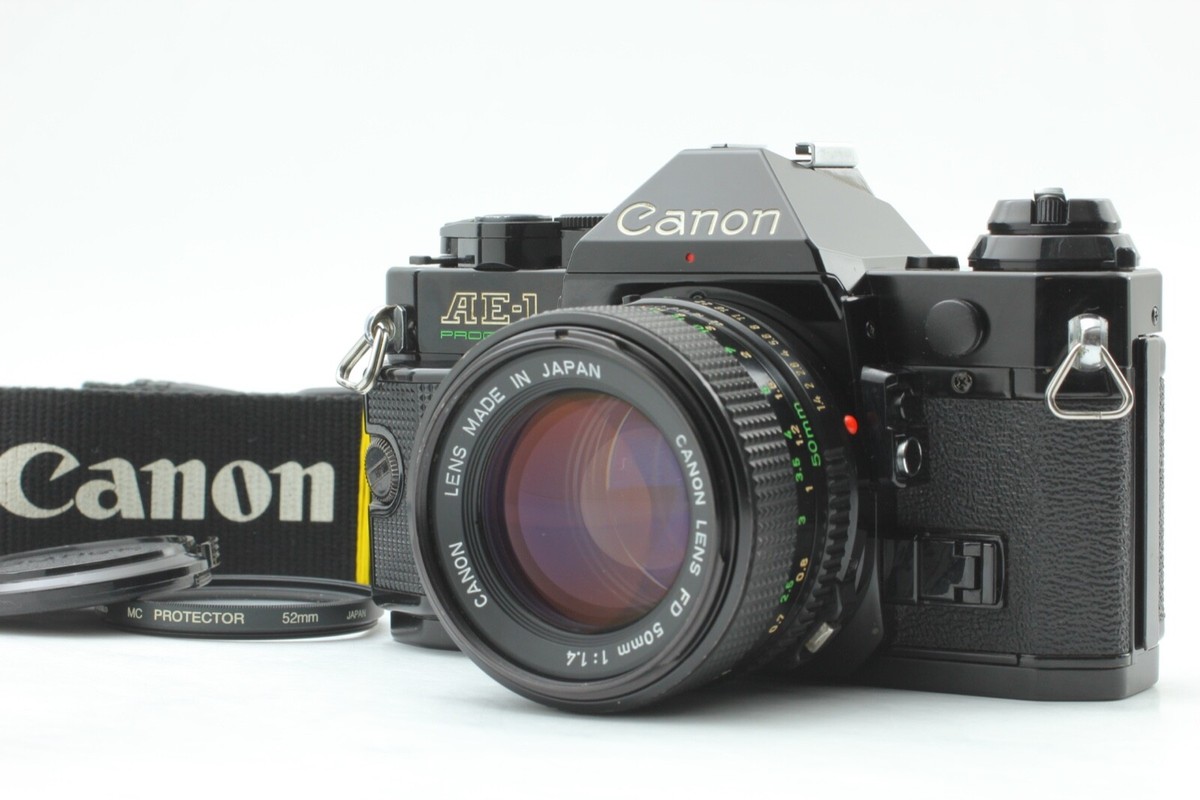 Canon AE-1 PROGRAM Black+ NFD 50㎜ f/1.4 Exc+5】 Canon AE-1 Program Black SLR + New FD 50mm f/1.4 JAPAN