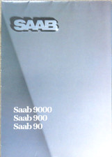 1985 Saab 90 900 9000 Folding Brochure Brochure, 16 Pages