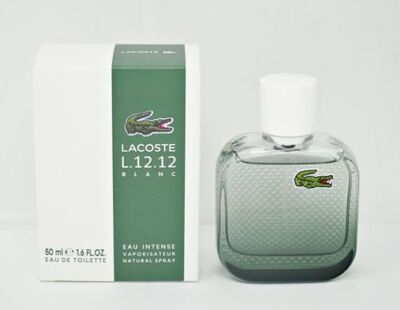 Lacoste Eau de L.12.12 Blanc Eau Intense for Men Eau de Toilette Spray 1.6 oz