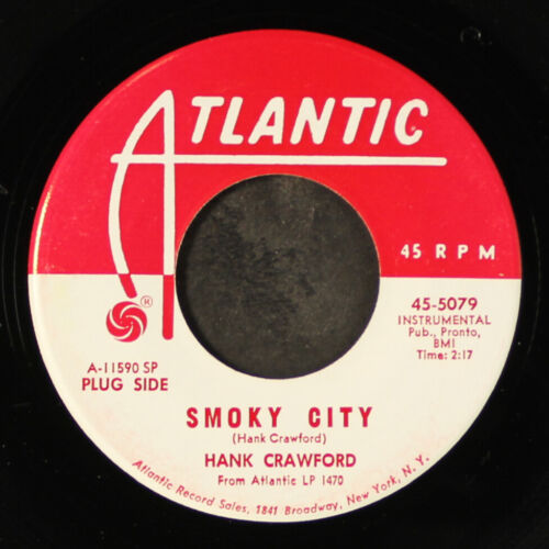 HANK CRAWFORD: smoky city / hush puppies ATLANTIC 7" Single 45 RPM - Afbeelding 1 van 2