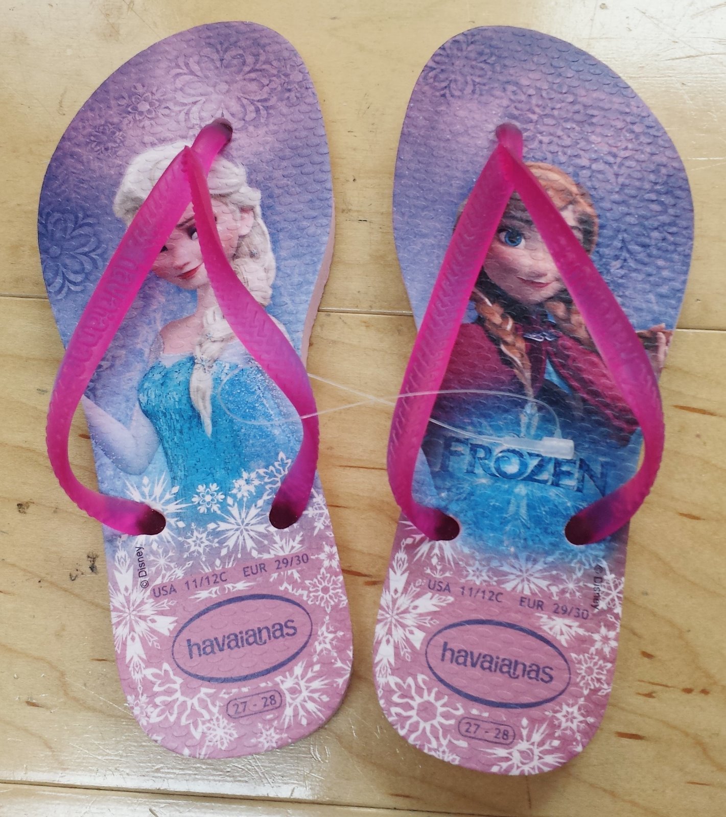 havaianas frozen flip flops