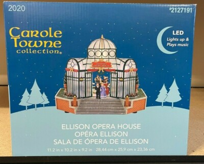 Carole Towne Collection Ellison Opera House Plays Music Lights Up 2020 NEW