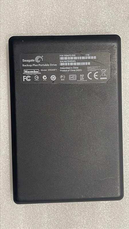 Seagate SRD00F1 1TB Storage Backup Plus Portable External Hard Drive USB 3.0 - Image 2 of 2