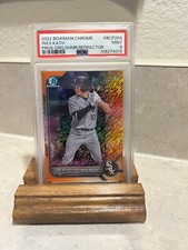 2022 BOWMAN CHROME WES KATH ORANGE REFRACTOR /25 #BCP204 WHITE SOX PSA 9