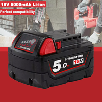 5000Mah FüR Milwaukee M18 Akku 18V Xc 5,0Ah Li-Ion M18B6 48-11-1860 48-11-1852