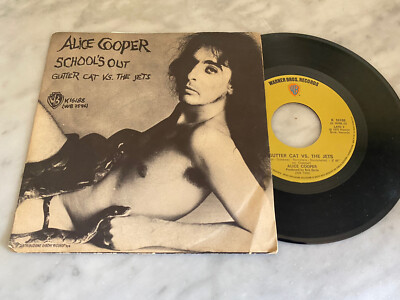 45 ALICE COOPER ''SCHOOL'S OUT'' ORIGINAL ITALY PS 1972