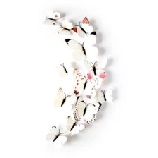 12-Pack 3D Butterfly Wall Stickers – PVC Art Decals Home Décor Mural