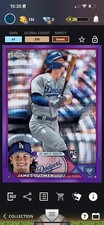 Topps Bunt James Outman Chrome Purple Sonar Base Iconic RC /275 [DIGITAL CARD]