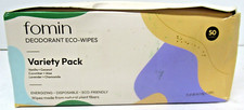 Fomin Deodorant Wipes 49 wipes, Variety Pack, Energizing-Disposable-Eco Friendly