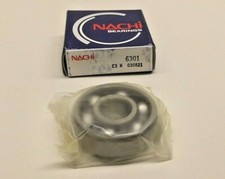Nachi 6301-C3 Ball Bearing 12mm x 37mm x 12mm 6301C3