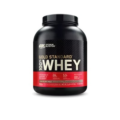 Optimum Nutrition (Chocolate Malt) Gold Standard 100% Whey  Protein 5LB