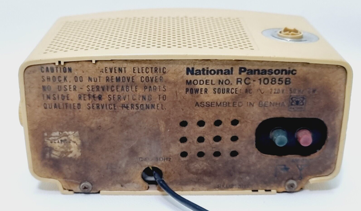 Vintage National Panasonic Flip Clock Radio RC-1085B - Not Working
