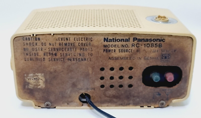 National FM-AM 2BAND digital RADIO 置時計 Vintage National Panasonic Flip Clock Radio RC-1085B - Not Working